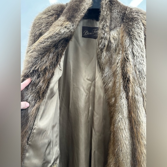 Elegant Dion Furs Real Beaver Fur Coat - Picture 7 of 11